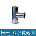 ISO/IDF Sanitary clamped Tee pipe fittings